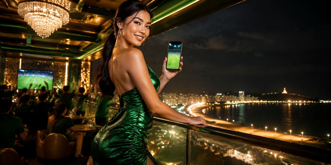 Người dùng tại bãi biển Vũng Tàu trải nghiệm ứng dụng cá cược di động trên điện thoại